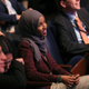 Then member-elect Ilhan Omar (D-MN) (C) attends a welcome briefing sponsored by the the House Administration Committee, on Capitol Hill November 15, 2018 in Washington, DC. The new 116th congress was sworn in on January 3, 2019.